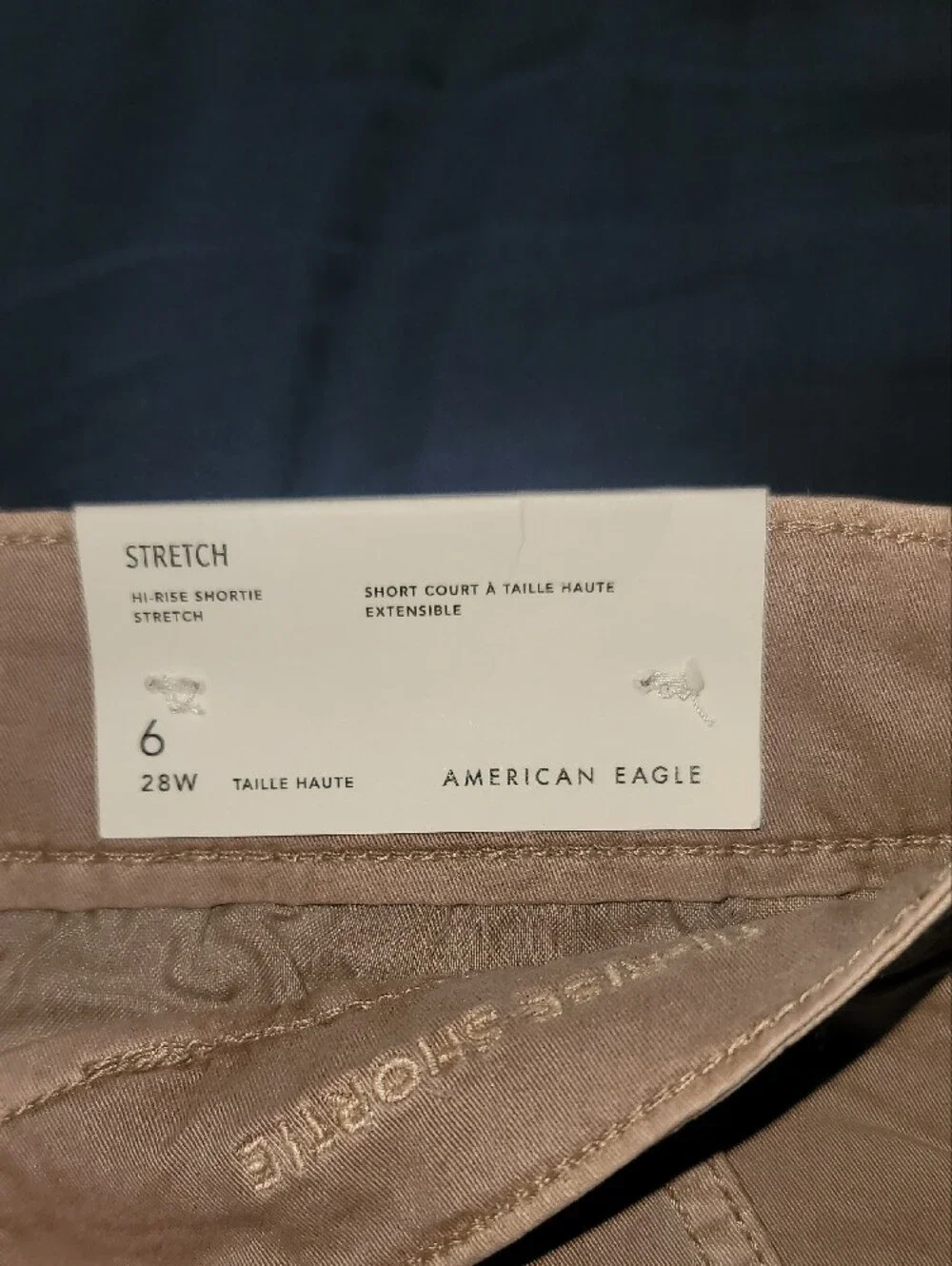American Eagle Outfitters High-Waist Shorts in Light Taupe